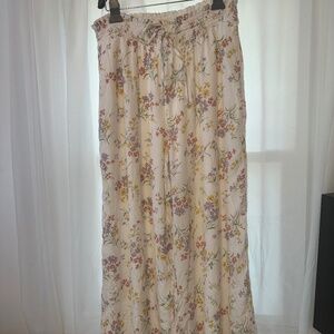 American Eagle Floral Wide-Leg Pants